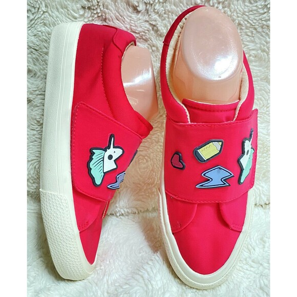 ZARA Girl’s US 5.5 / EU 38 Pink BAMBA Sneakers Hook & Loop Fits Women’s 7.5 - Picture 2 of 11